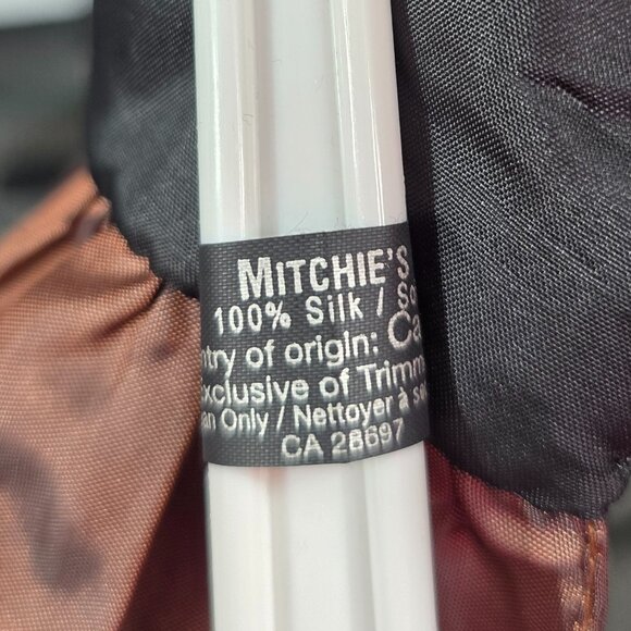 MITCHIE'S 100% Silk Ruffled Scarf Fur Ends Swanky Chic Eloquent CANADA (SS) - Picture 6 of 7